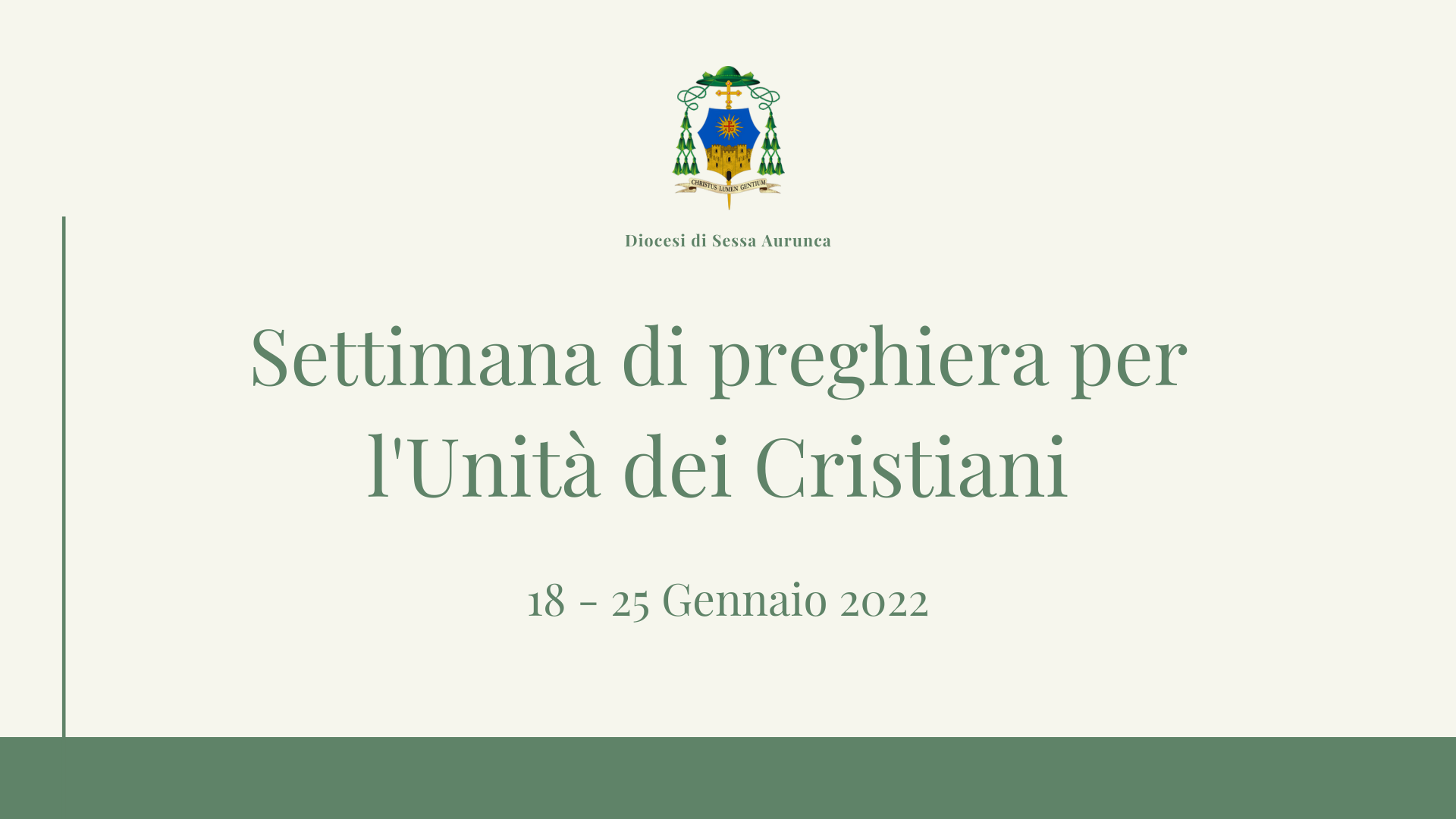 Settimana di preghiera per l'Unità dei Cristiani - Diocesi di Sessa Aurunca