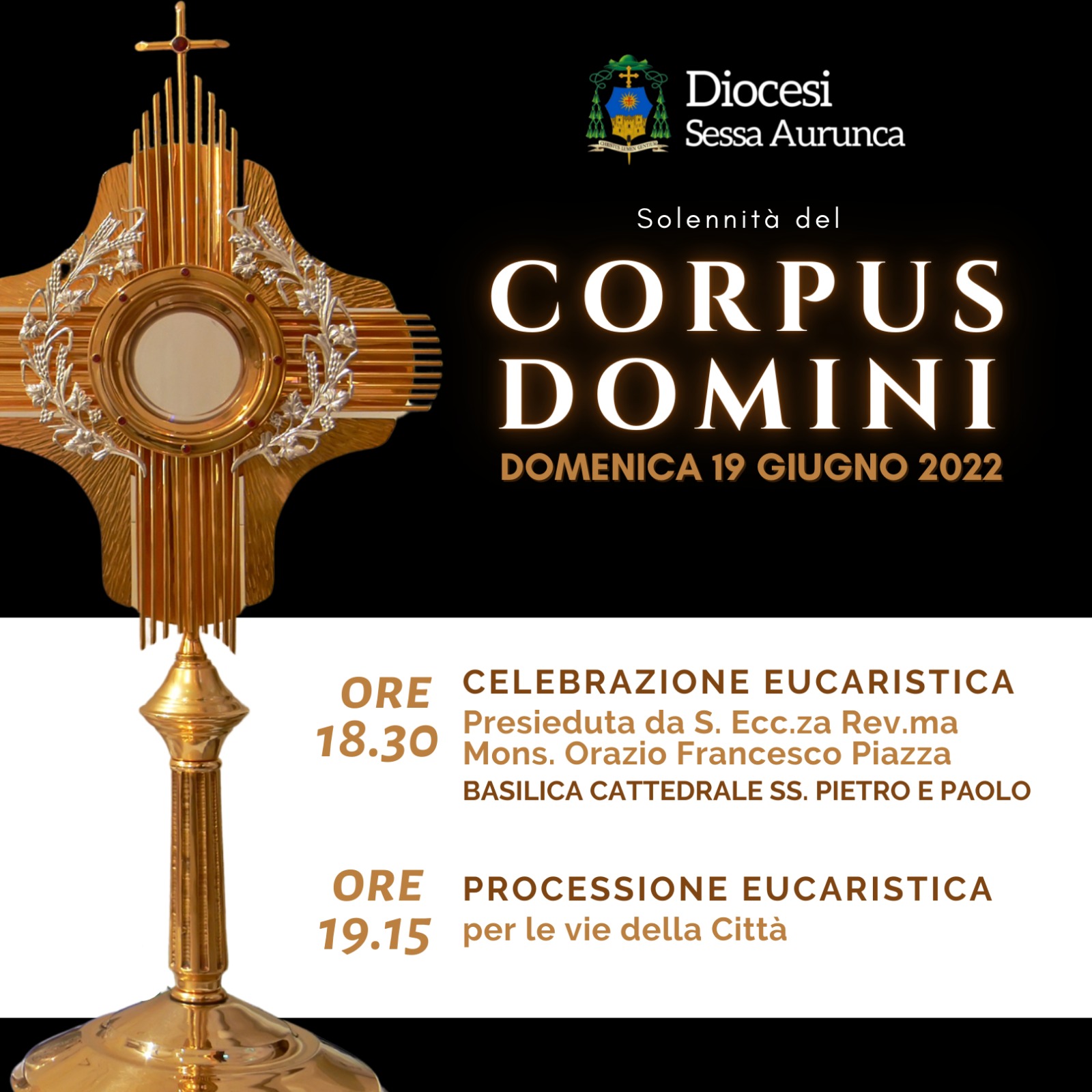 Solennità del Corpus Domini Diocesi di Sessa Aurunca